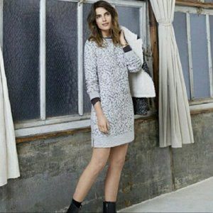 Lou & Grey Animal Print Sweater Dress